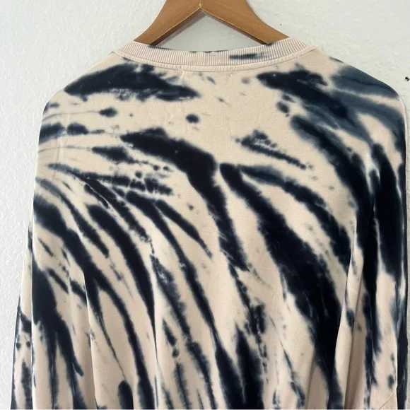 YOUNG FABULOUS & Broke JULIETTE TIE DYE OVERSIZED SWEATSHIRT SZ M BLUE SAFARI - Picture 10 of 11
